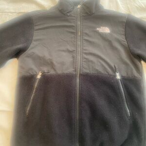 The North Face Black Boys Full-Zip Fleece Jacket Size L